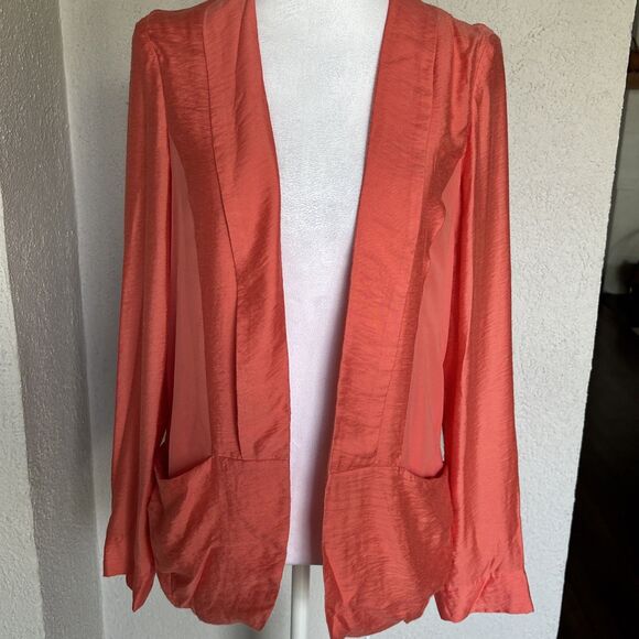 Urban Outfitters Silence And Noise Viscose Ivory Blazer Size Small - Picture 2 of 10